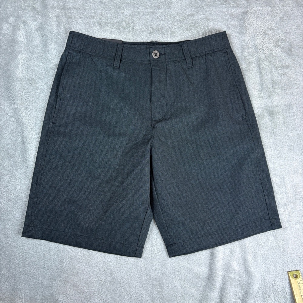 Under Armour Shorts Men 30 Showdown Golf Flat Front Gray Stretch Heathered NEW